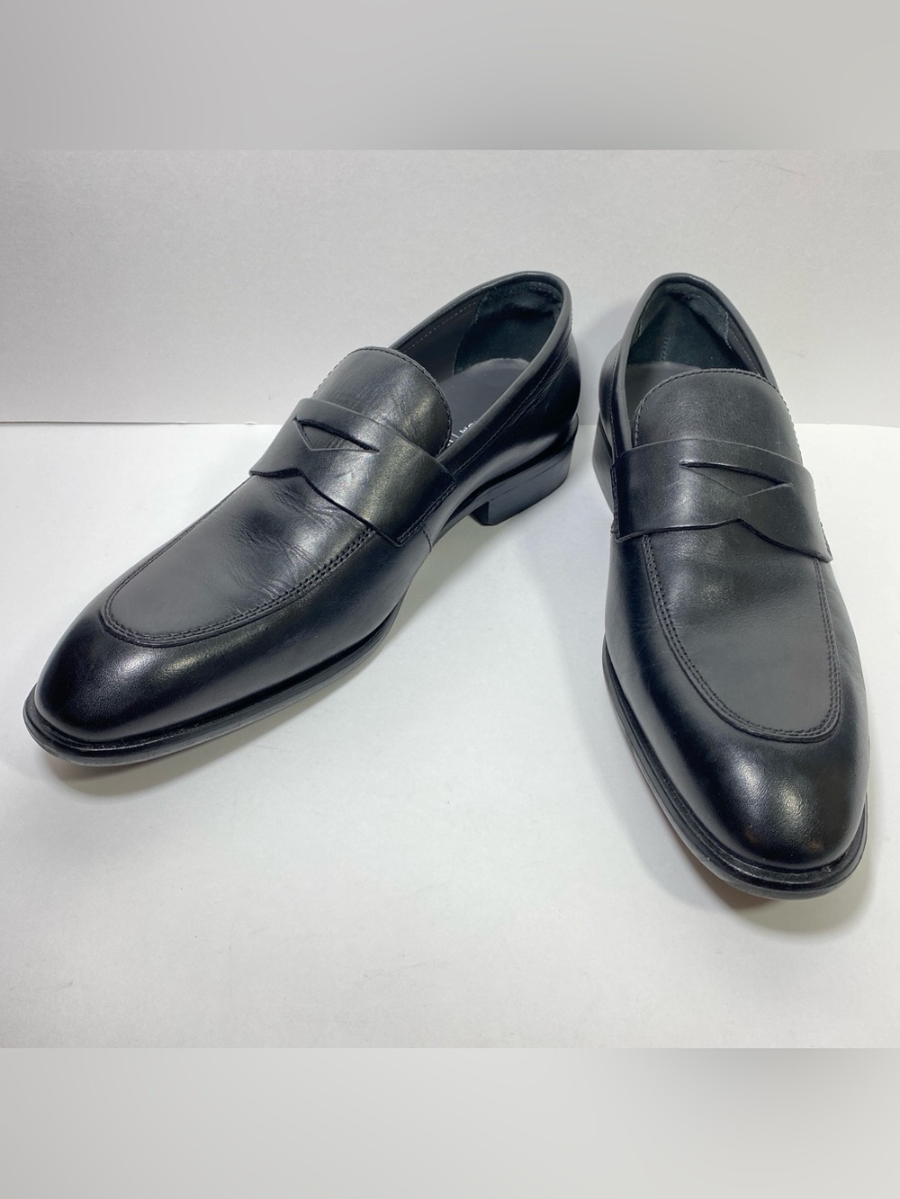 Nordstrom Men's Dress Shoes Black Leather Penny Loafer OrthoLite Comfort Sz 9.5M